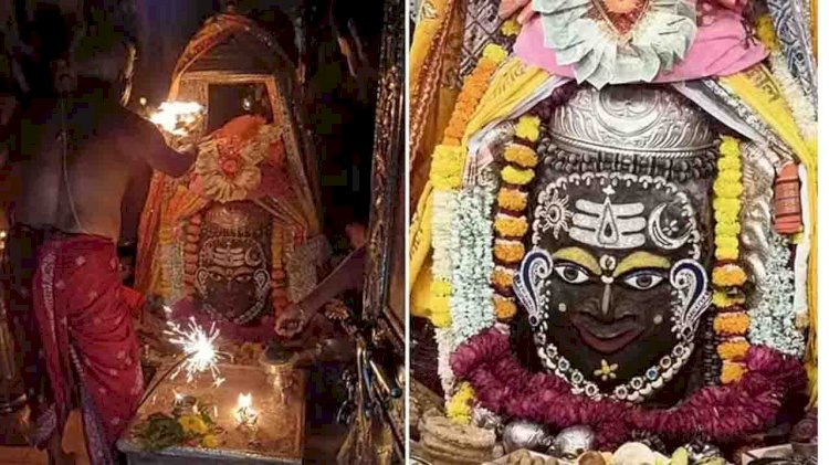 देश में सबसे पहले महाकाल मंदिर में मनाई गई दीपावली, पंचामृत से अभिषेक कर बाबा को लगाया उबटन