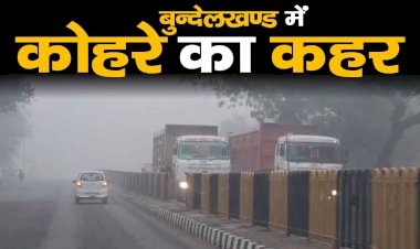 बुंदेलखंड में कोहरे और ठंड से जनजीवन अस्त-व्यस्त