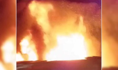 कानपुर-सागर हाइवे पर दो डंपर आमने-सामने भिड़ंत में लगी आग, 3 जिंदा जले