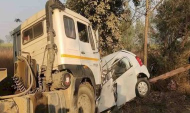 बहराइच में सड़क हादसा, एक ही परिवार के पांच सदस्यों की मौत