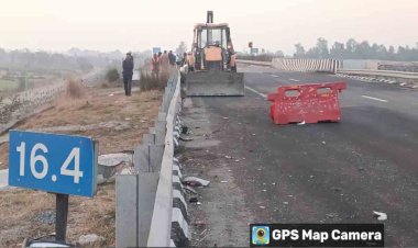 बुंदेलखंड एक्सप्रेसवे पर भीषण सड़क हादसा, तीन श्रद्धालुओं की मौत