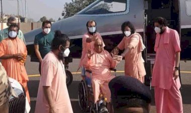 सच्चिदानंद महाराज के स्वागत में उमड़ा भक्तों का जनसैलाब