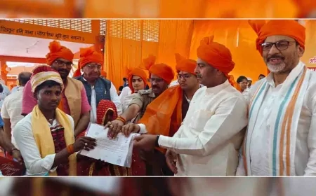 240 जोड़े परिणय सूत्र में बंधे, दिए गए उपहार