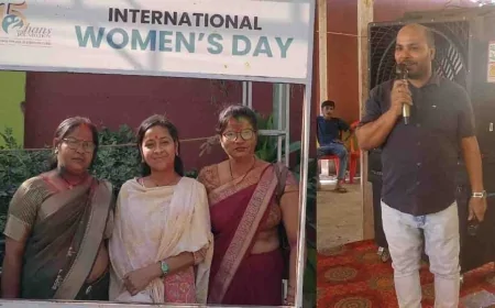 अंतर्राष्ट्रीय महिला दिवस समारोह में किया जागरुक