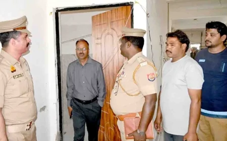 सरधुवा व राजापुर थाने का एसपी ने किया निरीक्षण