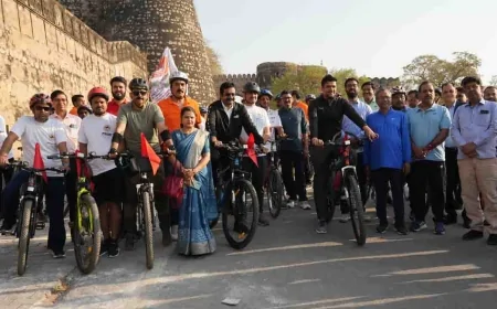 क्रांतिकारी पदचिह्नों पर साइकिल यात्रा : प्रथम दिवस की गौरवगाथा