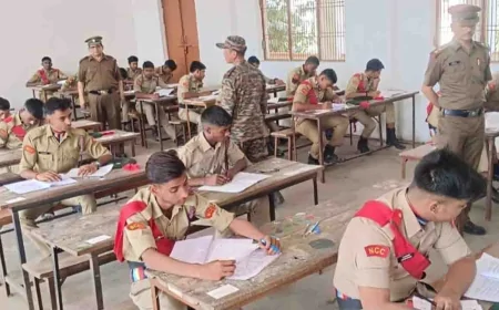 एनसीसी ‘ए’ सर्टिफिकेट की सीआईसी में हुई परीक्षा