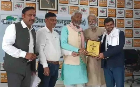 पीपल मैन डॉ. रघुराज प्रताप सिंह को "श्री सुन्दरलाल बहुगुणा स्मृति सम्मान"