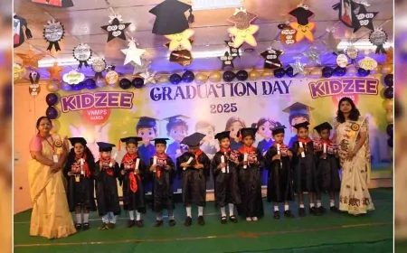 सुनहरे भविष्य की कल्पना के साथ संपन्न हुआ किड्जी स्कूल का दीक्षांत समारोह