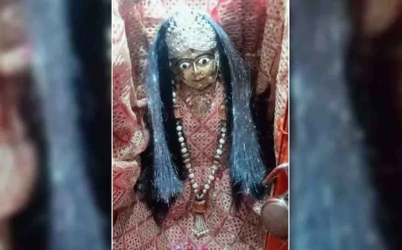 आनंदी देवी मंदिर में उमड़े देवी भक्त