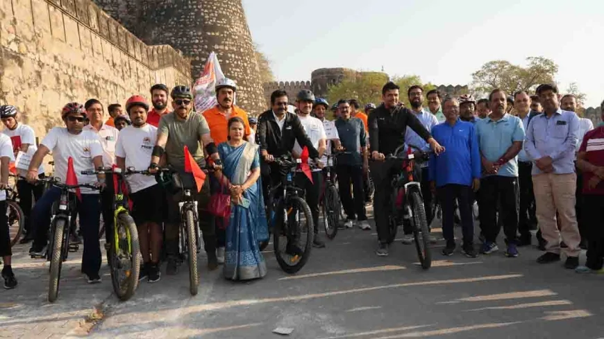 क्रांतिकारी पदचिह्नों पर साइकिल यात्रा : प्रथम दिवस की गौरवगाथा