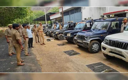 एसपी ने परेड की सलामी लेकर किया पुलिस लाइन का निरीक्षण