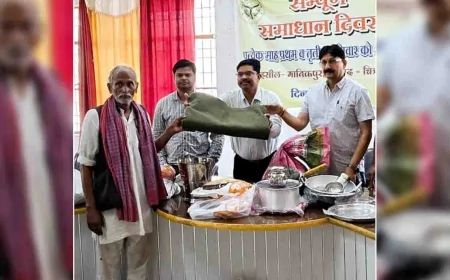 इंटरनेशनल पायनियर्स क्लब ने अग्नि पीड़ितो को बांटे कपड़े, बर्तन