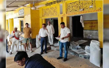 गेहूं खरीद केन्द्रों का एडीएम ने किया निरीक्षण