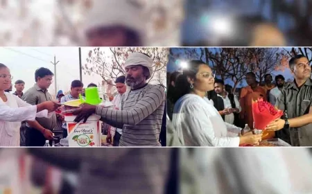 अग्निपीड़ित परिवारों को गृहस्थी की सामग्री व बच्चों को कॉपी, किताब का किया वितरण