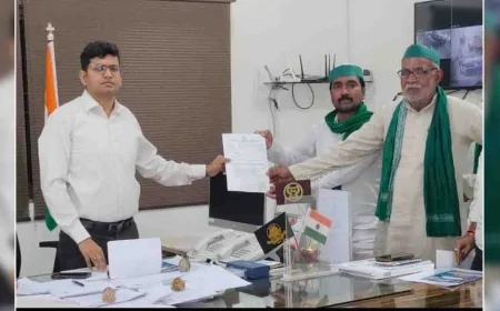 किसान परिवार के साथ हुई घटना के विरोध में भाकियू ने सौपा ज्ञापन