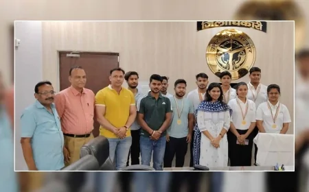 जनपद बांदा में शूटिंग चैम्पियनों का सम्मान समारोह