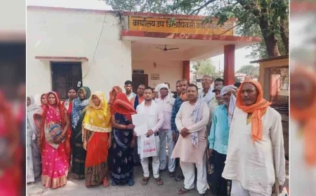 एसडीएम से मुलाकात कर न्याय दिलाने की लगाई गुहार