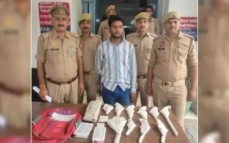 झांसी : अवैध असलहा तस्कर गैंग का सरगना मुठभेड़ में गिरफ्तार