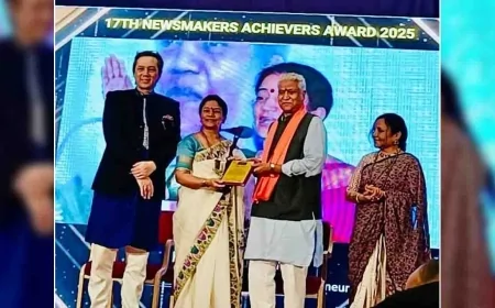 डॉ. नंदिता पाठक को मिला प्रतिष्ठित 'न्यूज़ मेकर्स अचीवर्स अवार्ड 2025'