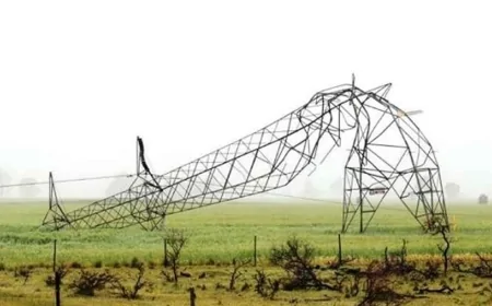 तेज हवाओं और बवंडर के कारण विंध्य क्षेत्र में चार ट्रांसमिशन टॉवर क्षतिग्रस्त