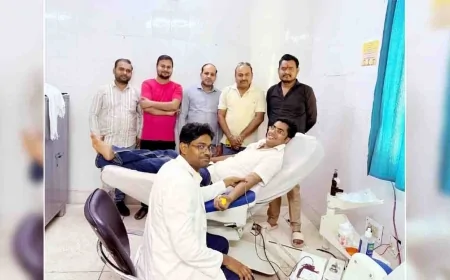 मासूम को जीवनदान : अभय प्रताप सिंह ने रक्तदान कर बचाई 2 साल की बच्ची की जान