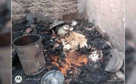 बारात आने से पहले घर में सिलेंडर फटने से लगी आग, विवाह का सामान जला