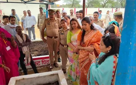 गौशाला का किया निरीक्षण, महिलाओं से प्रशिक्षण व वेतन के बारे में ली जानकारी