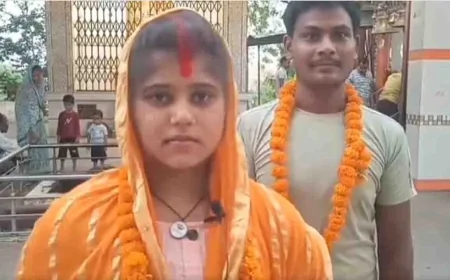 मंदिर में वरमाला डाल प्रेमी युगल ने रचाई शादी, चार वर्षों से चल रहा था प्रेम प्रसंग