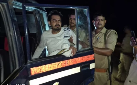 दो राज्यों में सक्रिय गौ तस्कर फैजान पुलिस मुठभेड़ में गिरफ्तार