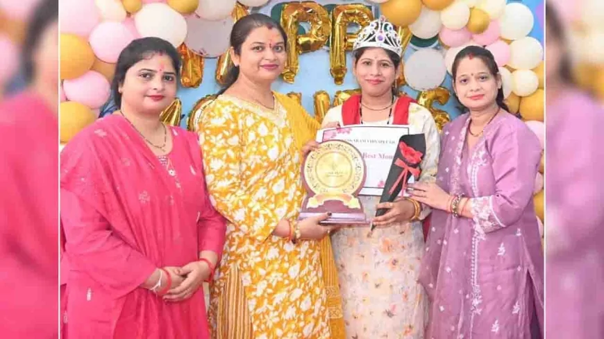 मदर्स डे पर हुई पूजा थाली डेकोरेशन प्रतियोगिता