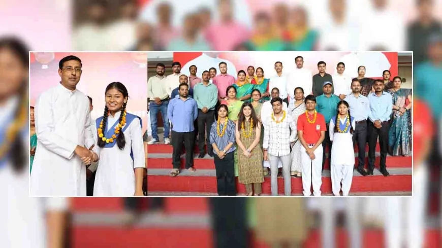 संत थॉमस स्कूल के मेधावियो को फादर ने किया सम्मानित