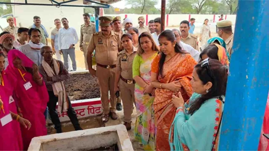 गौशाला का किया निरीक्षण, महिलाओं से प्रशिक्षण व वेतन के बारे में ली जानकारी