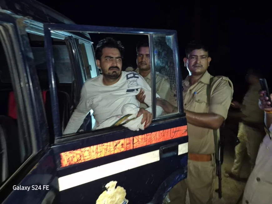 दो राज्यों में सक्रिय गौ तस्कर फैजान पुलिस मुठभेड़ में गिरफ्तार