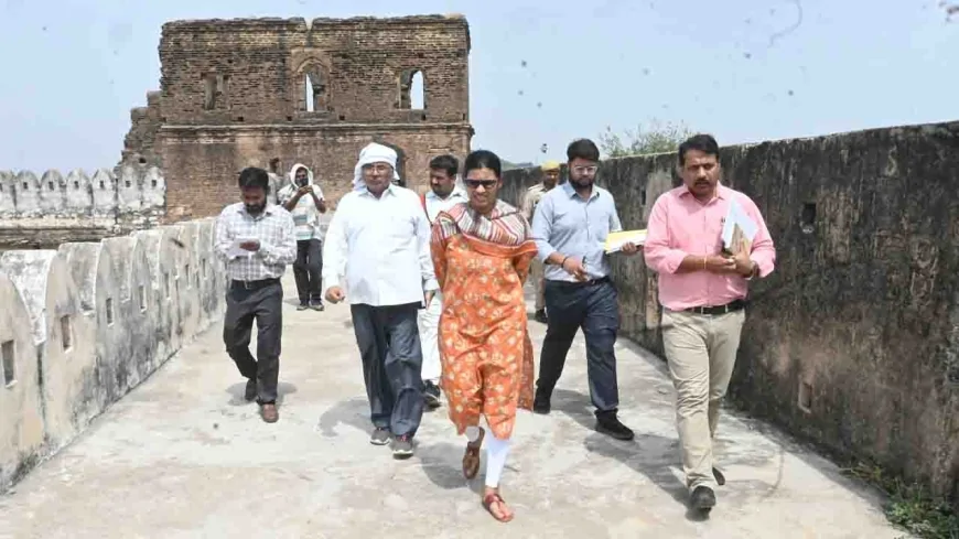 भूरागढ़ किले का जिलाधिकारी ने किया निरीक्षण, 'प्रेम किला' के संरक्षण को मिलेगी रफ्तार
