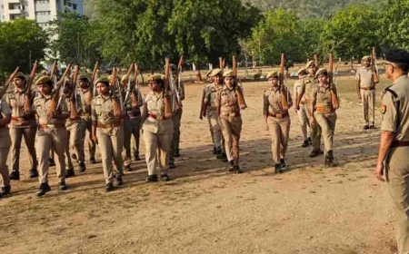 एसपी ने पुलिस लाइन का किया निरीक्षण