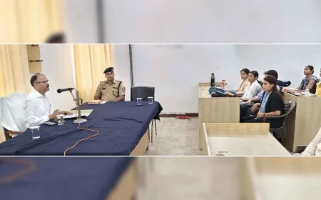 एसपी ने जिले से चयनित अभ्यर्थियो को किया ब्रीफ