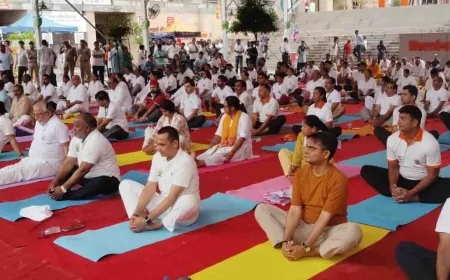 11वें अंतर राष्ट्रीय योग दिवस पर काशी नगरी ने सुना प्रधानमंत्री नरेंद्र मोदी का संबोधन