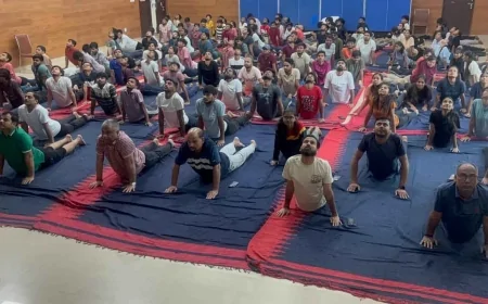 राजकीय इंजीनियरिंग कॉलेज, बांदा में 11वां अंतर्राष्ट्रीय योग दिवस उत्साहपूर्वक मनाया गया