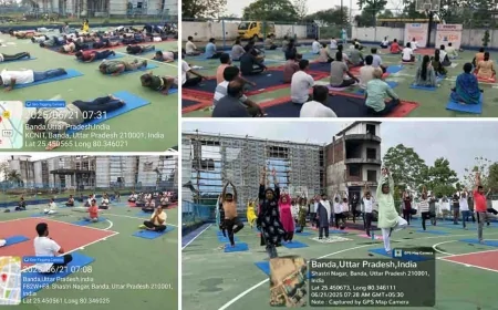 अंतर्राष्ट्रीय योग दिवस पर KCNIT ग्रुप ऑफ़ इंस्टिट्यूशन्स में हुआ सामूहिक योग अभ्यास