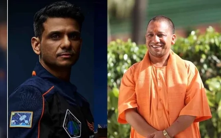 लखनऊ के लाल की अंतरिक्ष में ऐतिहासिक उड़ान, सीएम योगी ने दी बधाई