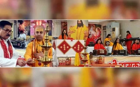 कथावाचिका साध्वी दीपिका भारती ने चित्रकूट की दिव्यता और भरत चरित्र की सुनाई कथा