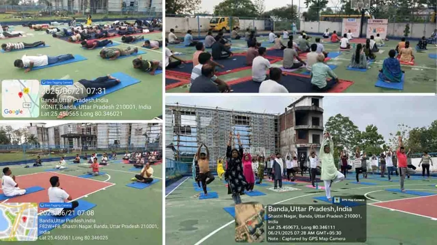 अंतर्राष्ट्रीय योग दिवस पर KCNIT ग्रुप ऑफ़ इंस्टिट्यूशन्स में हुआ सामूहिक योग अभ्यास