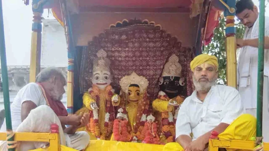 जयदेव दास अखाड़ा से भक्तो ने निकाली भगवान जगन्नाथ की रथयात्रा