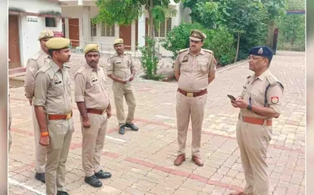 थाने का एएसपी ने किया निरीक्षण