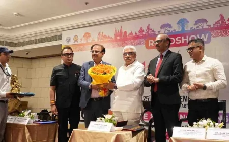 नई दिल्ली में यूपीआईटीएस 2025 का मेगा रोड शो, यूपी के निर्यात विज़न को मिला राष्ट्रीय मंच