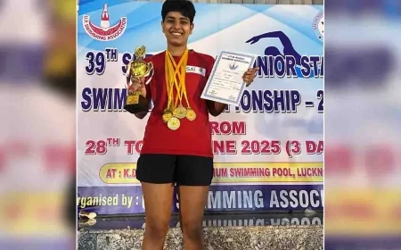 किसान की बेटी जिया यादव का भारतीय तैराकी टीम में चयन