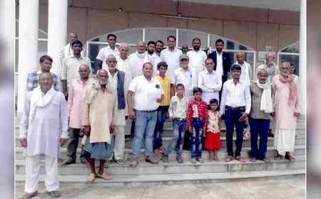 पेयरिंग रोकने को ग्रामीणों ने किया प्रदर्शन