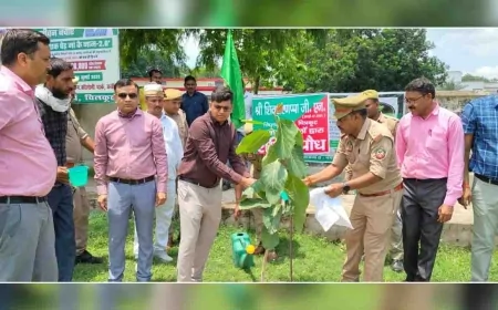 आयुक्त ने एसडीएम कॉलोनी पार्क में किया पौधारोपण