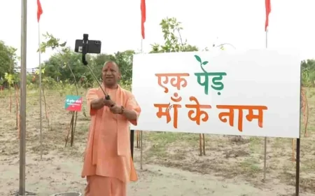 वृक्षारोपण महाअभियान 2025 : यूपी में 5 घंटे में लग गए 16 करोड़ पेड़